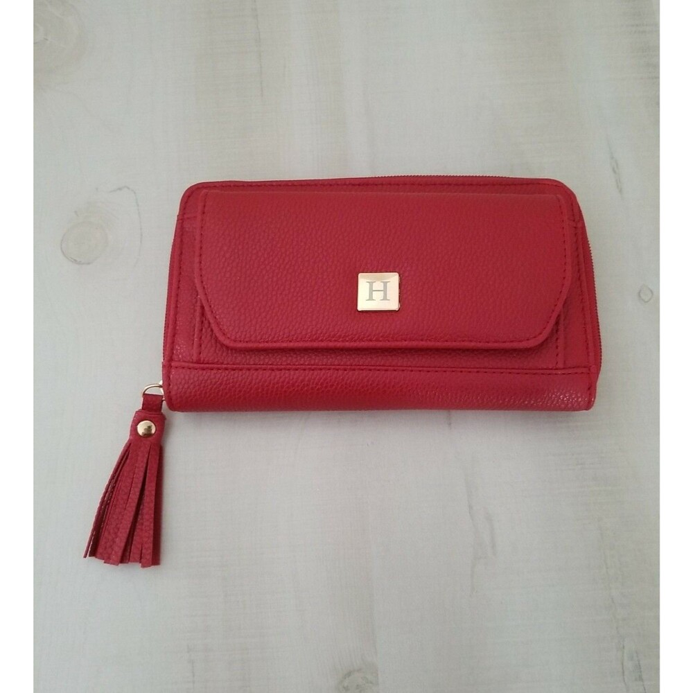 New Red Leather Wallet For Women